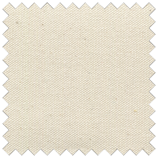 Natural white fabric swatch.