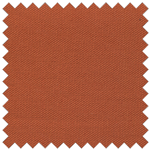 Burnt orange cotton fabric swatch.
