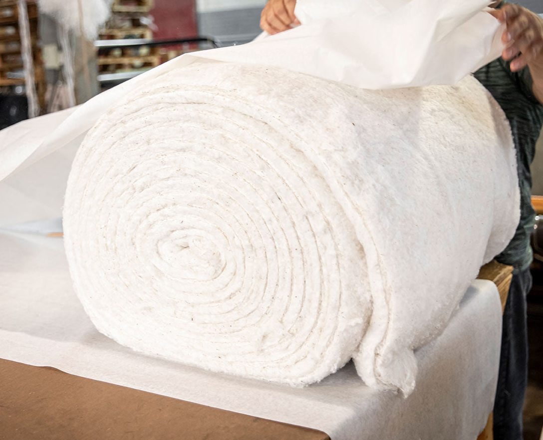 All-Natural Cotton Batting by the Roll - 30” wide