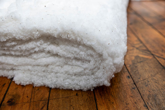 GOTS Certified Organic Cut to Size Cotton Batting - 2" Thick
