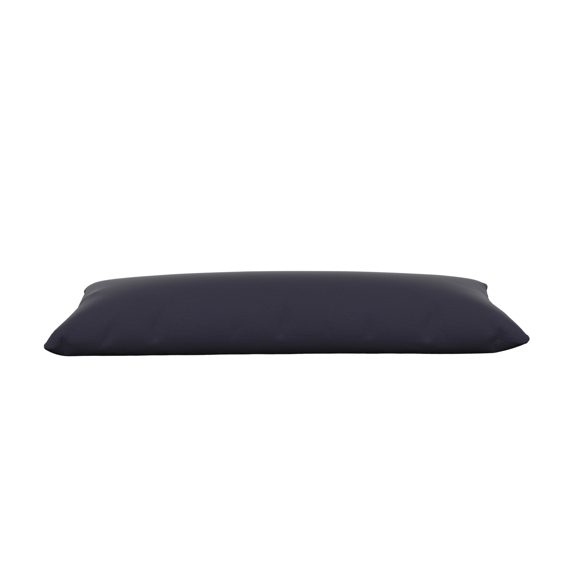 Product image of a body pillow with a navy cover.