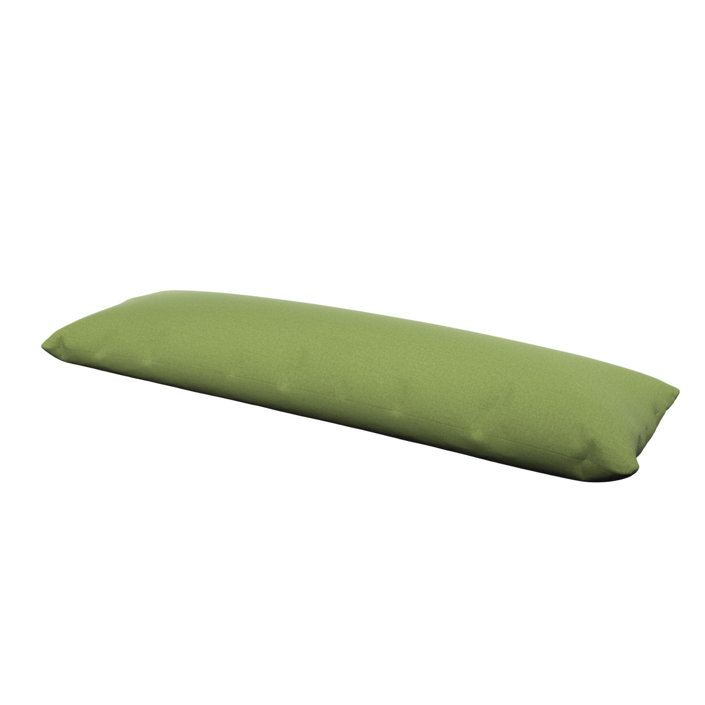 Product image of a body pillow with a green cover.