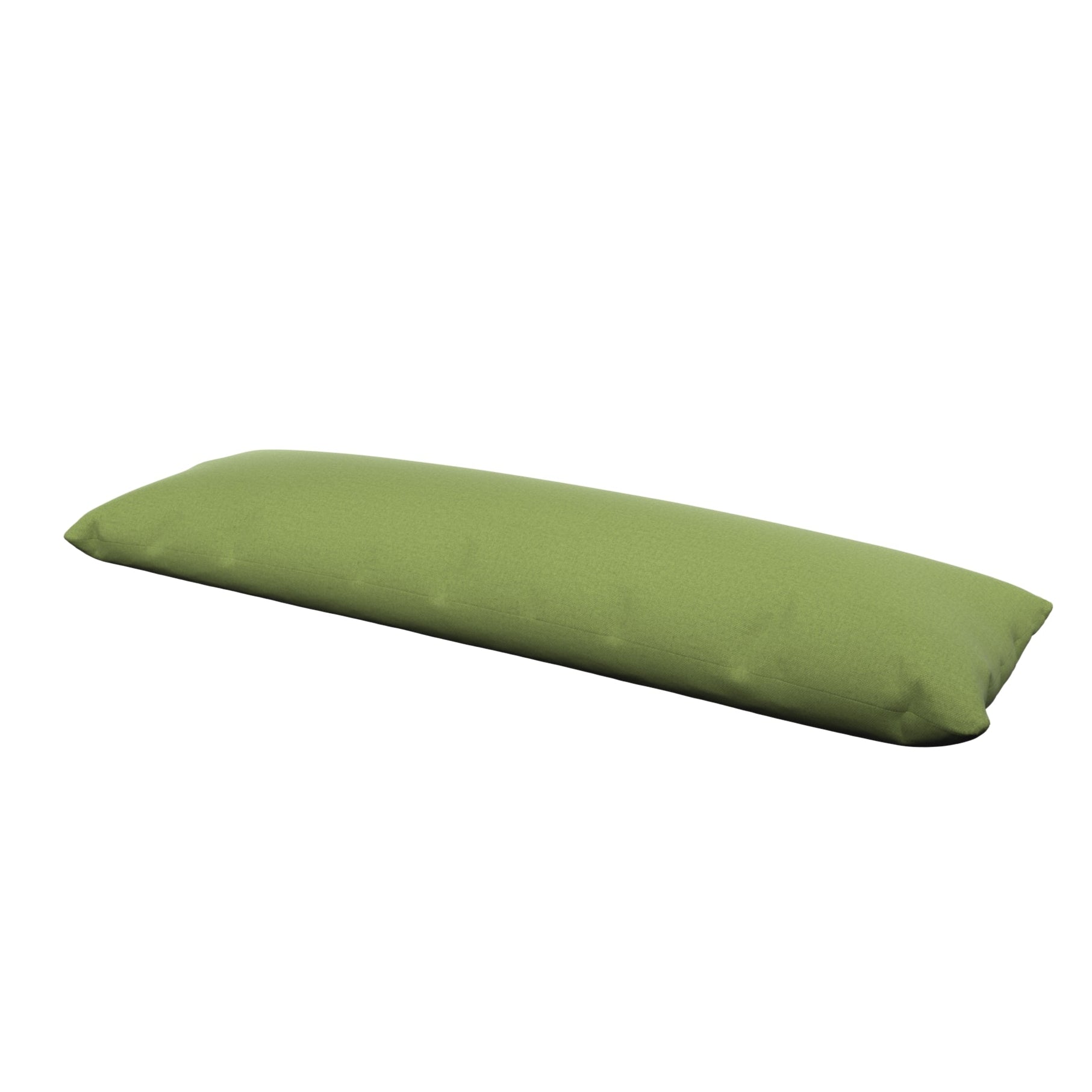 Product image of a body pillow with a green cover.