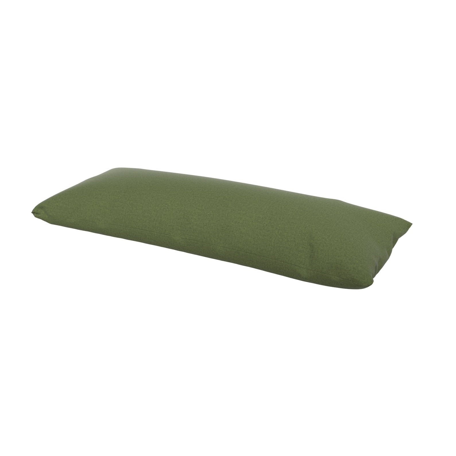Fern green lumbar pillow on a white background.