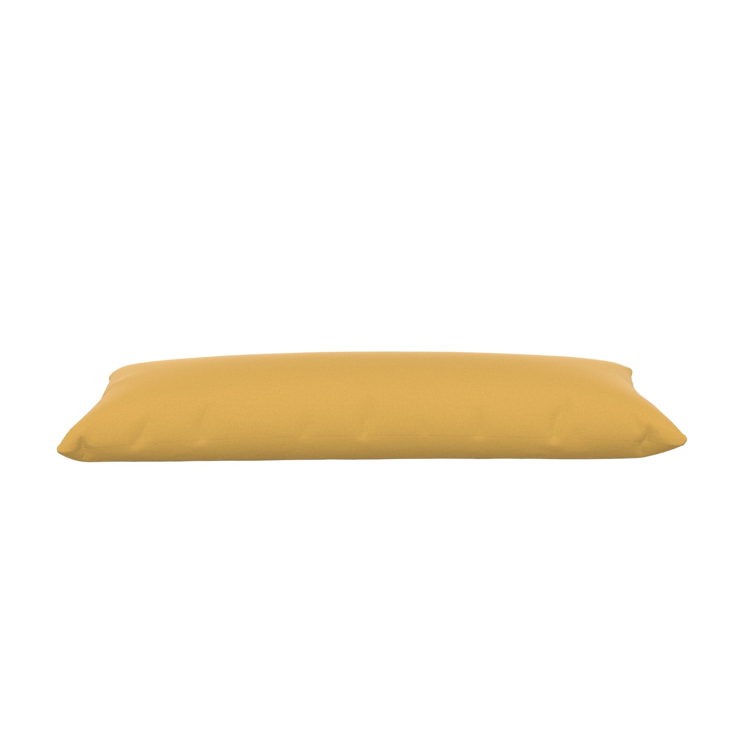 Product image of a body pillow with a dandelion yellow cover.