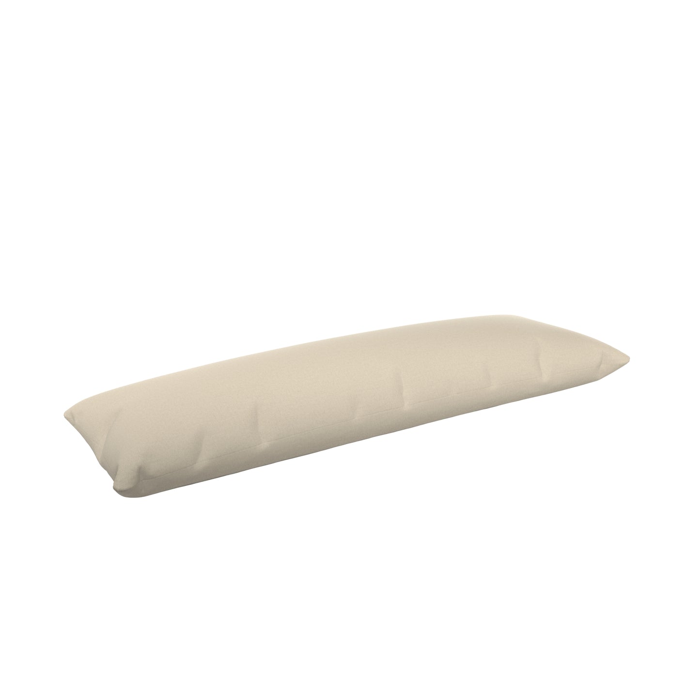 Product image of a body pillow with a natural cover.