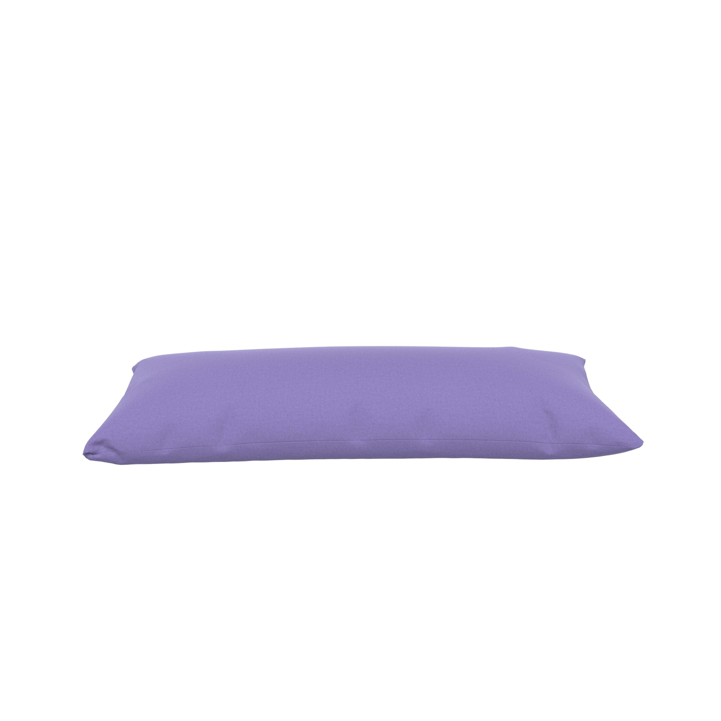 Lavender purple lumbar pillow on a white background.