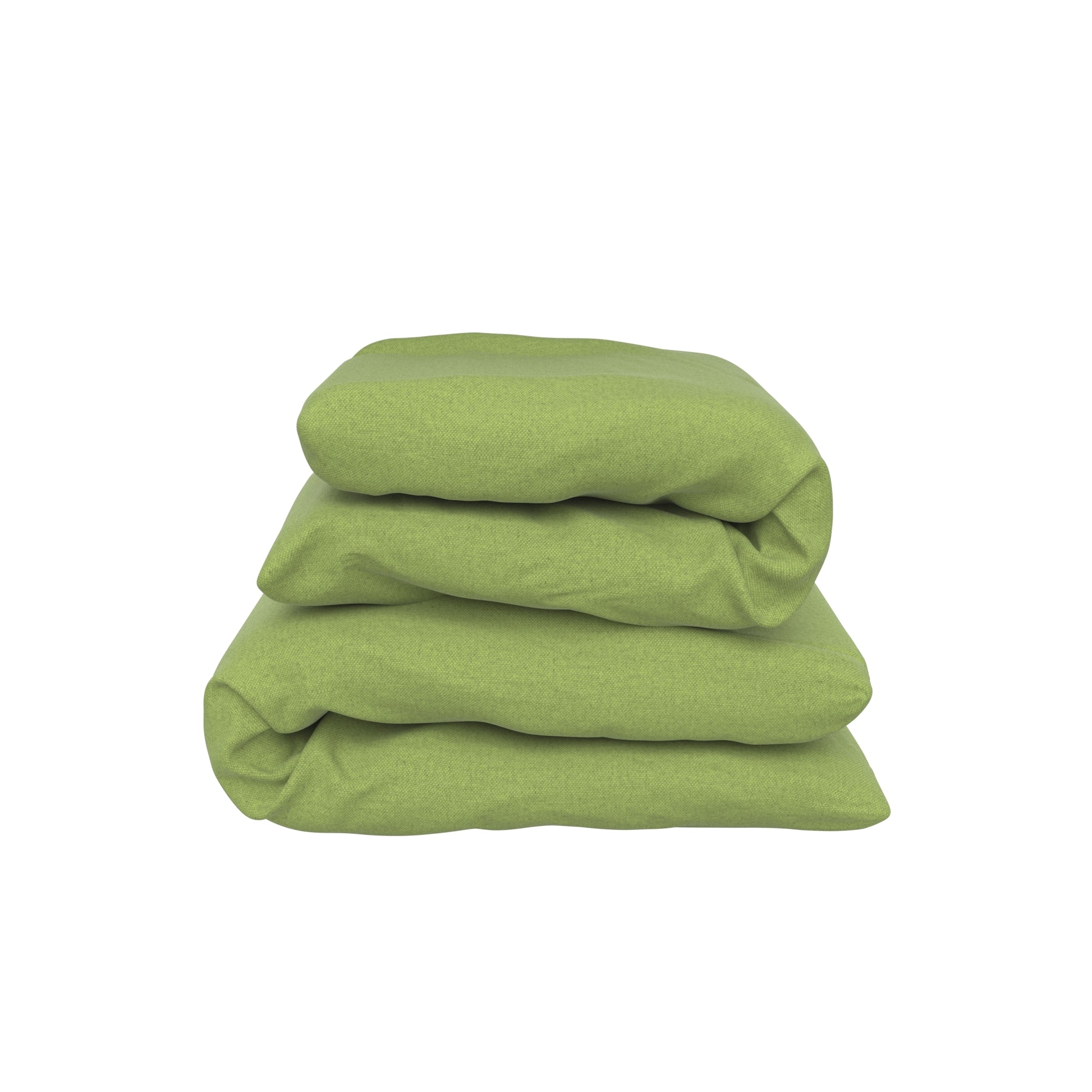 Product image of a folded body pillow with a green cover.