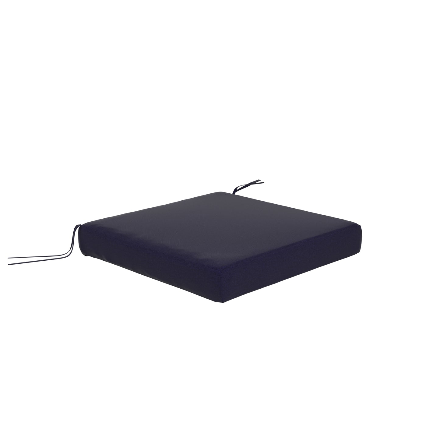 Navy blue seat cushion on a white background.