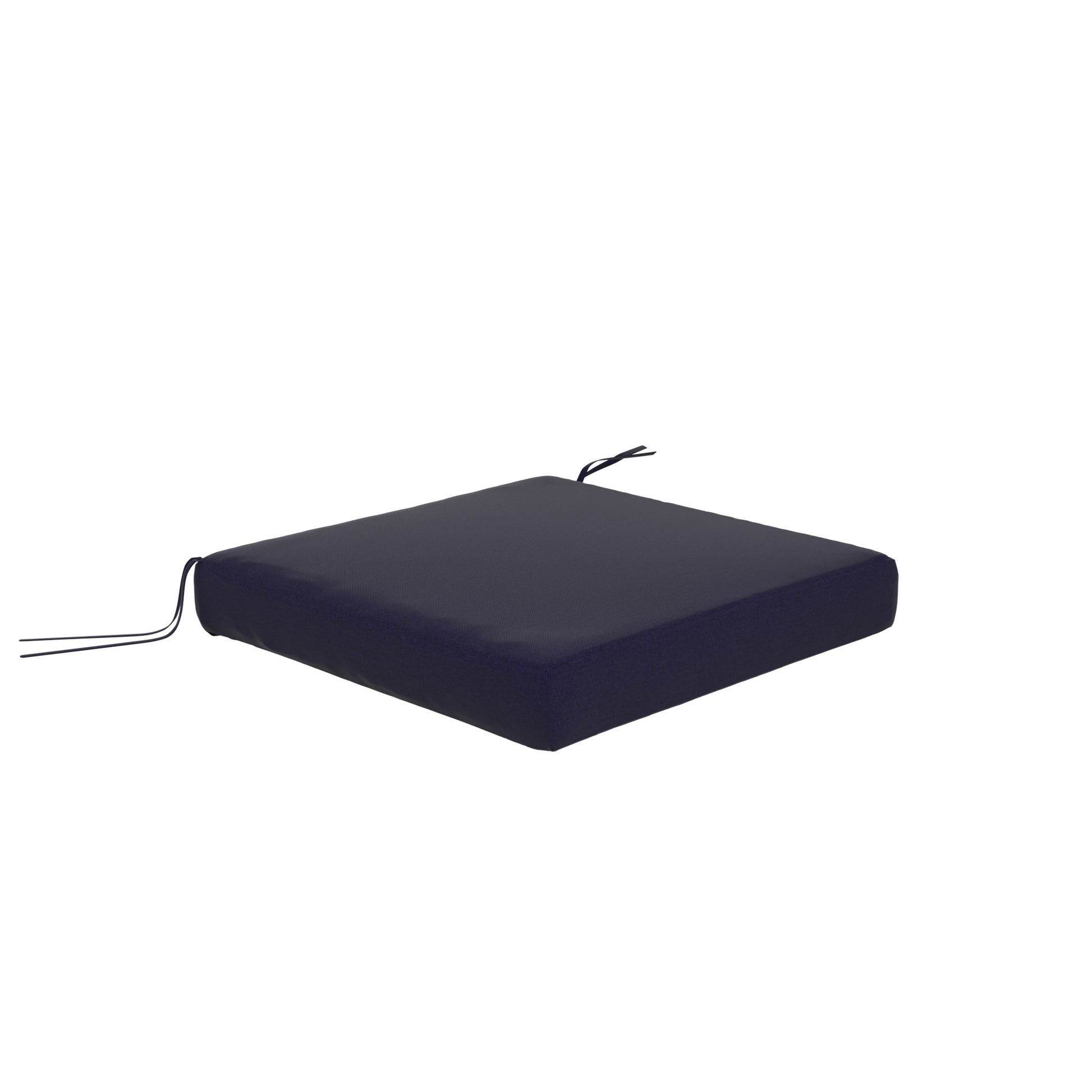 Navy blue seat cushion on a white background.