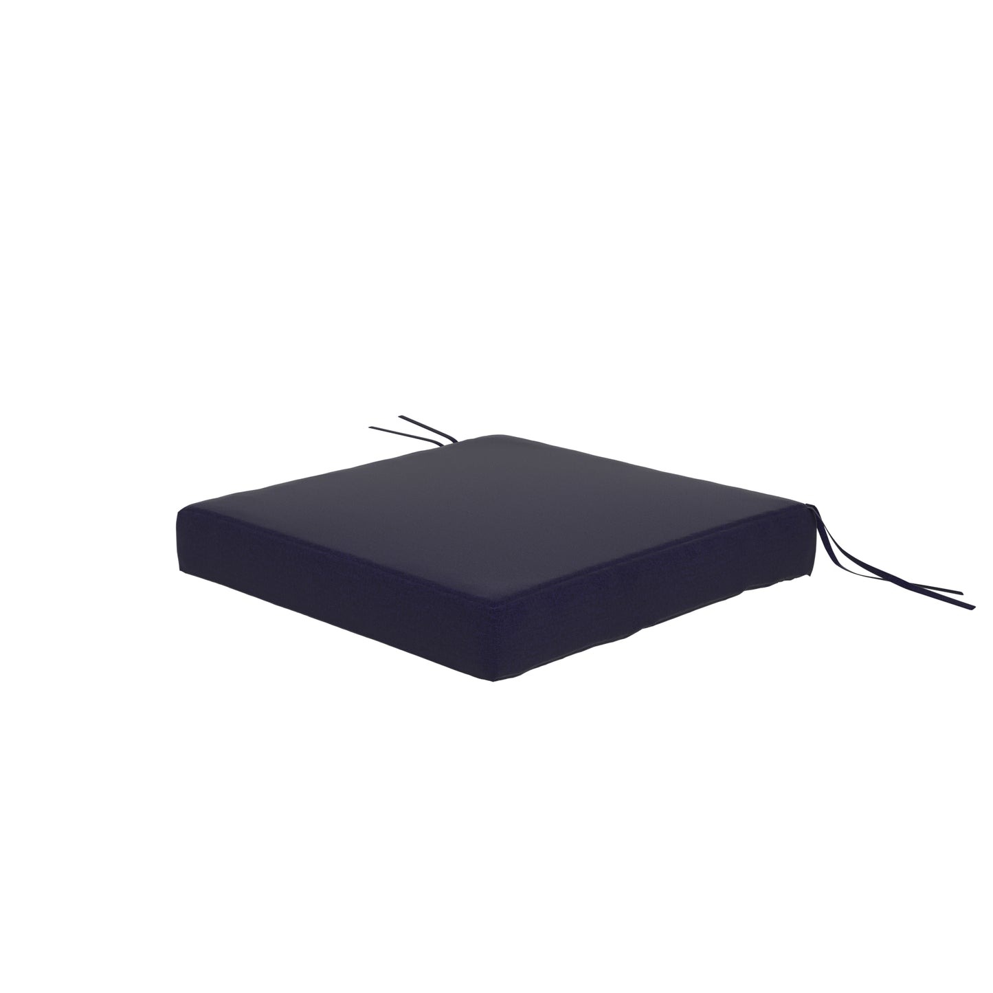 Navy blue seat cushion on a white background.