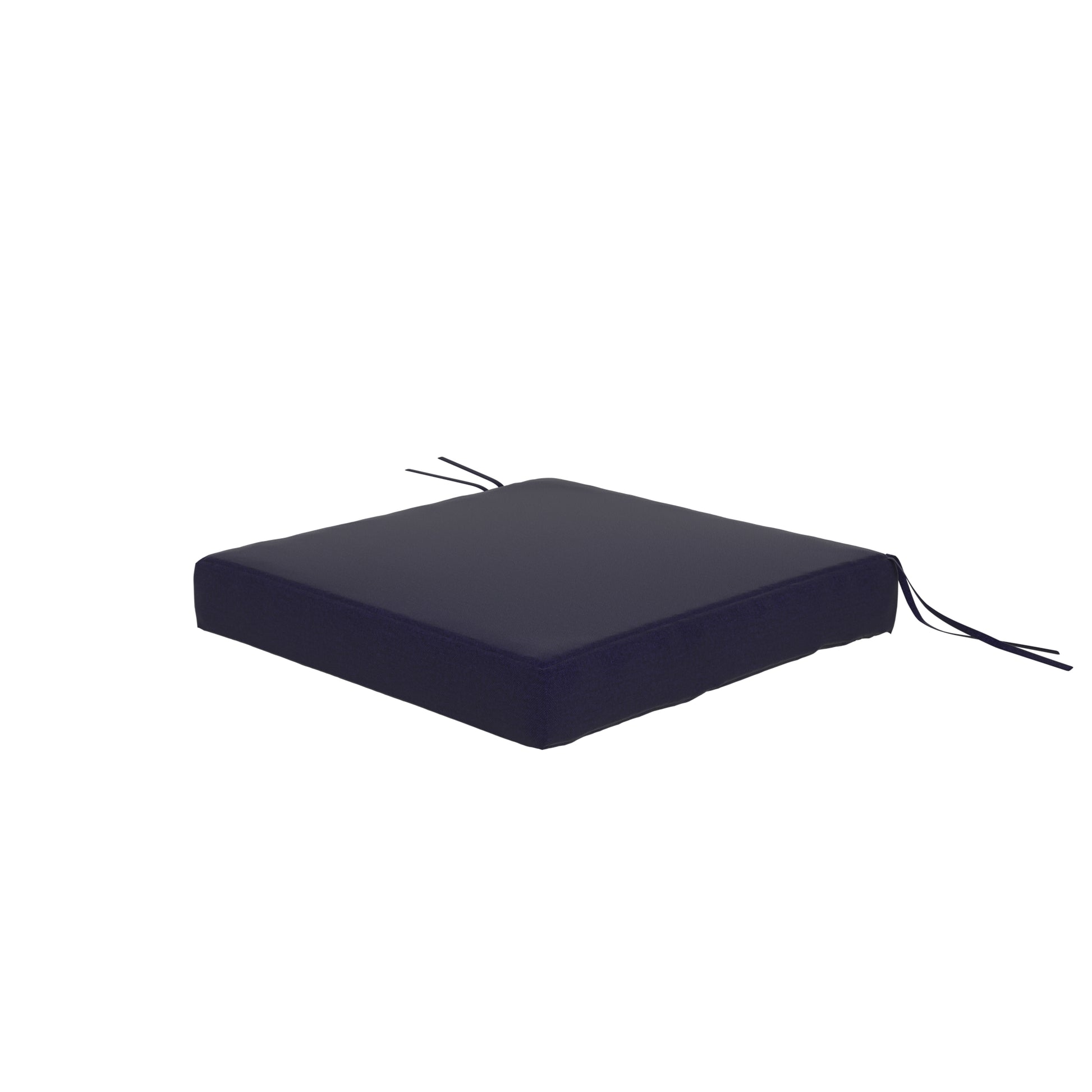 Navy blue seat cushion on a white background.