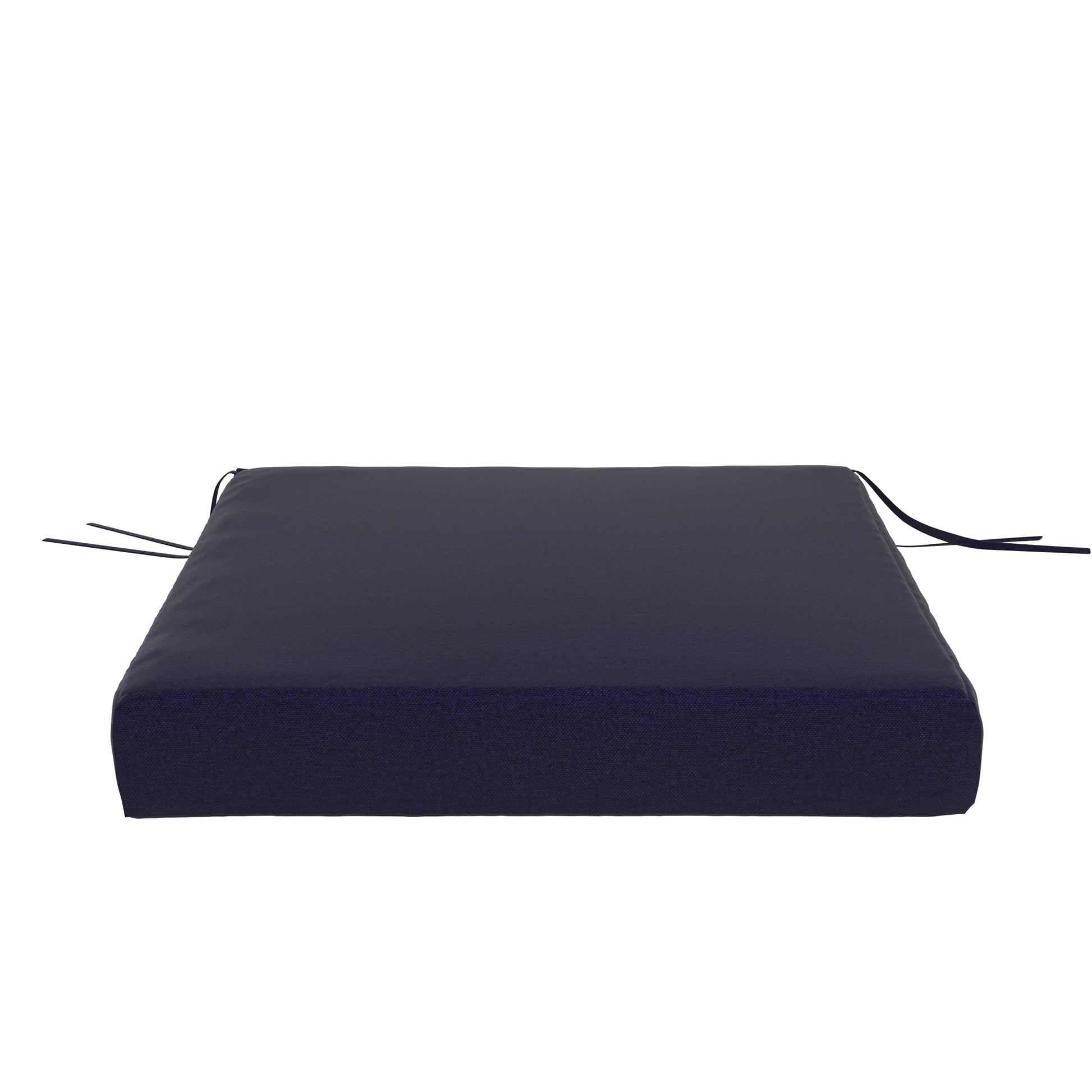 Navy blue seat cushion on a white background.