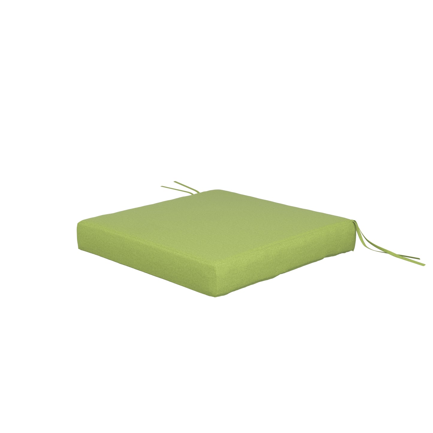 Light green seat cushion on a white background.