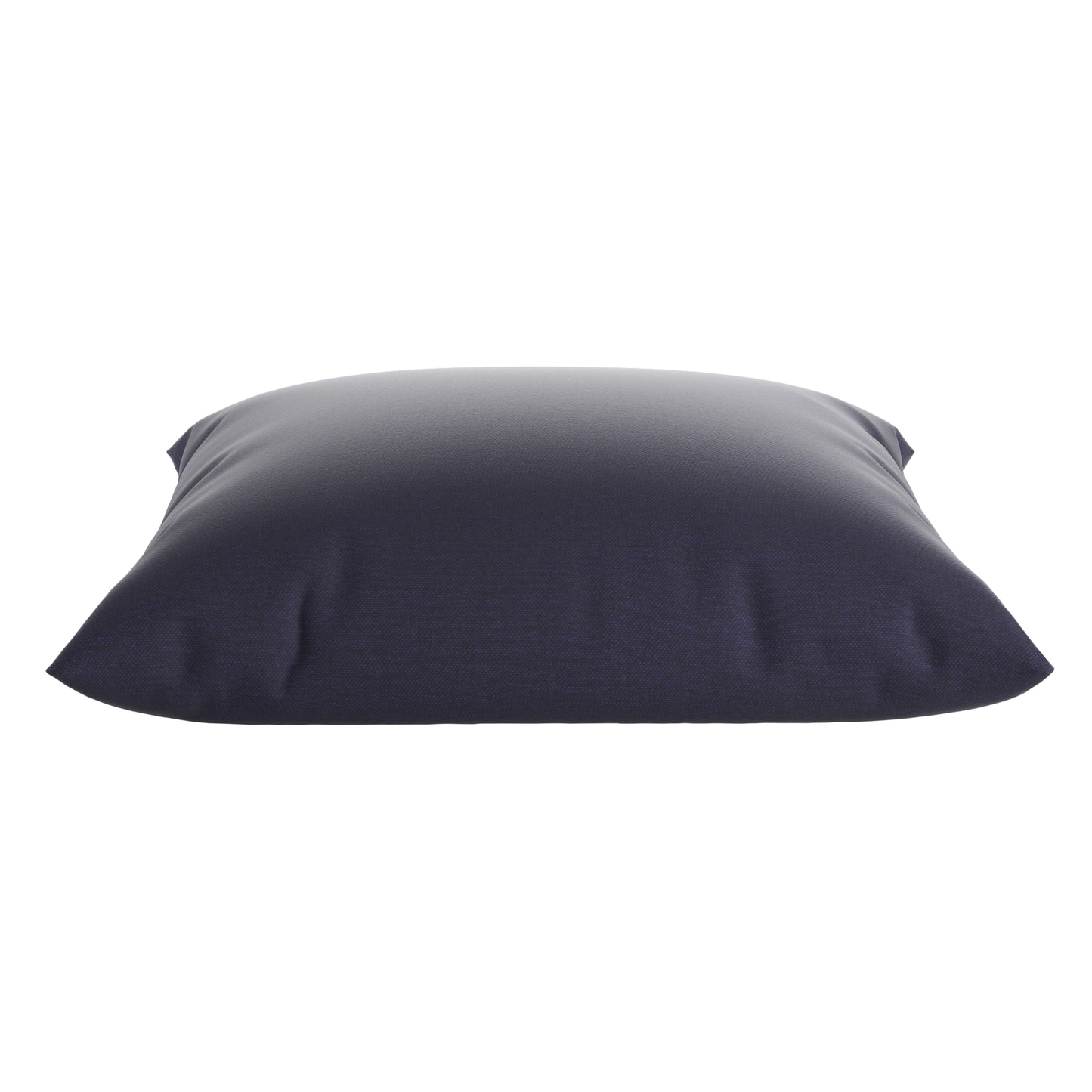 Product image of a navy blue pillow on a white background.