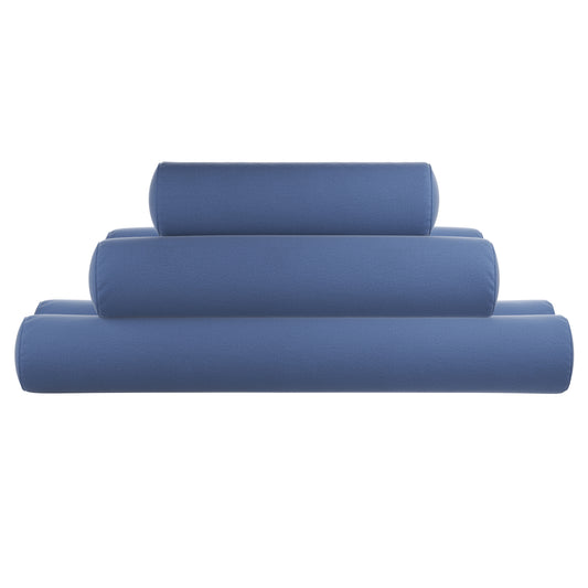 Bolster Pillow Cover in Denim Blue