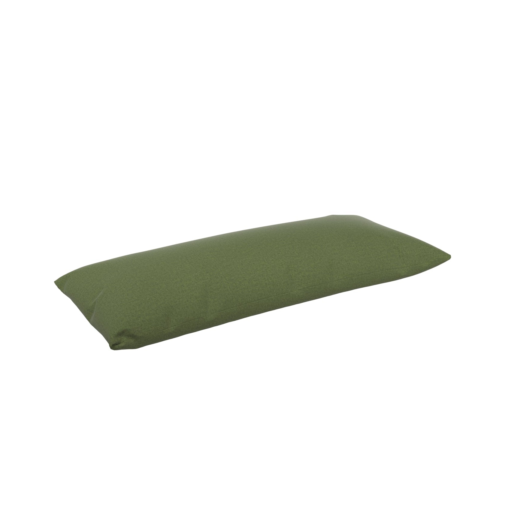 Fern green lumbar pillow on a white background.