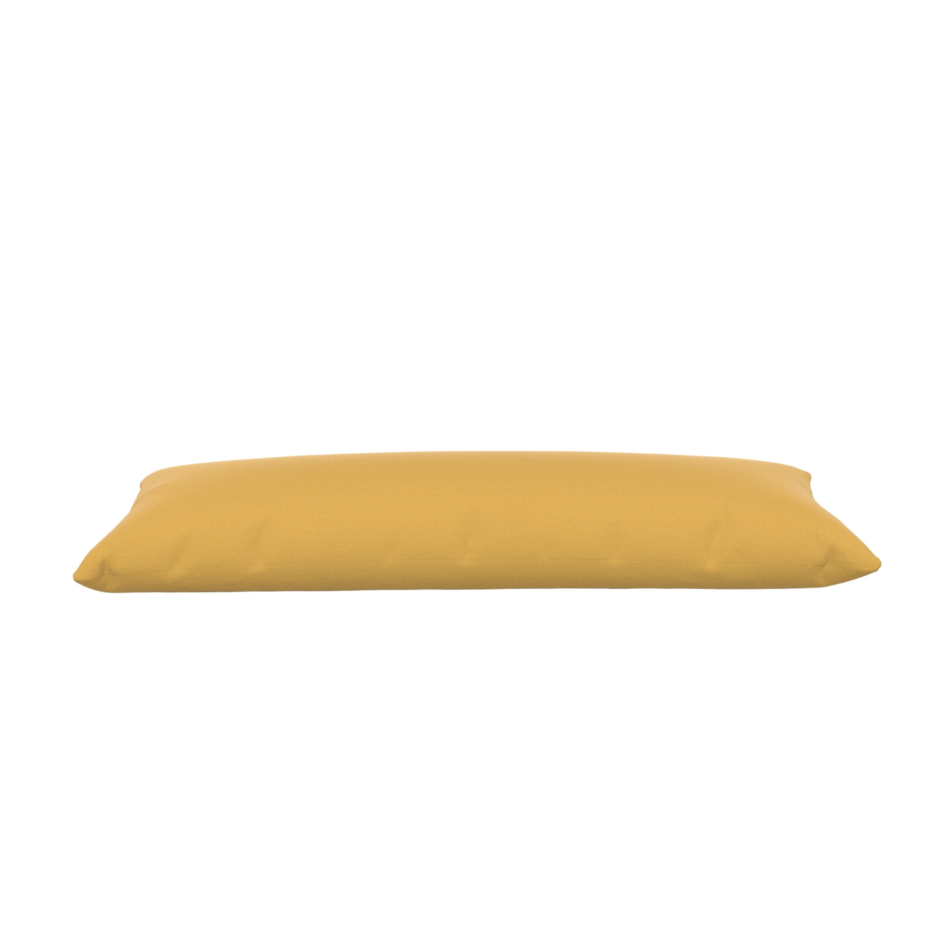 Product image of a body pillow with a dandelion yellow cover.