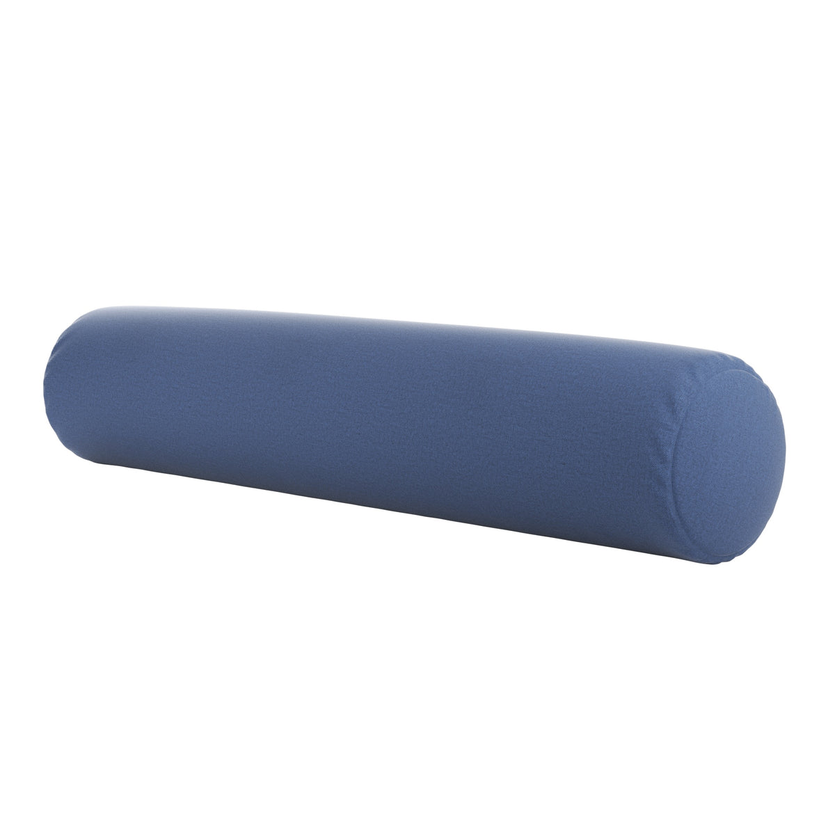 Bolster Pillow with Removable Cover in Denim Blue
