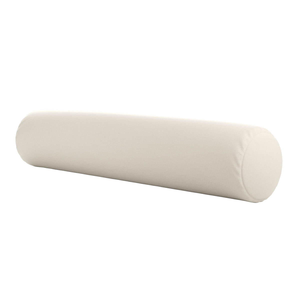 Bolster Pillow with Removable Cover in Natural White