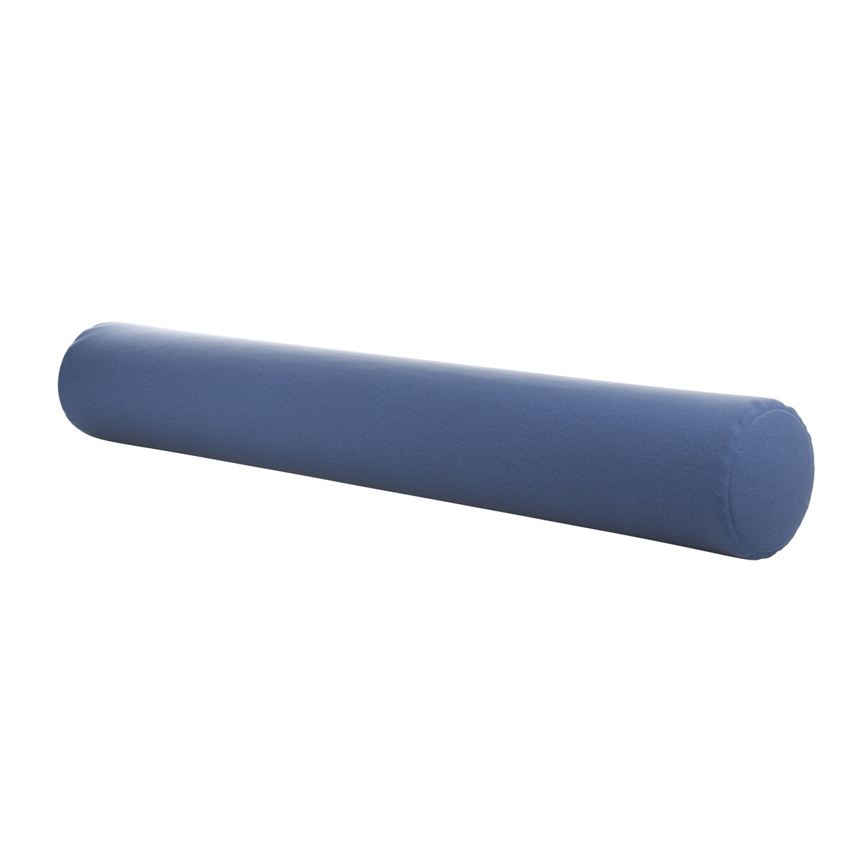 Bolster Pillow with Removable Cover in Denim Blue