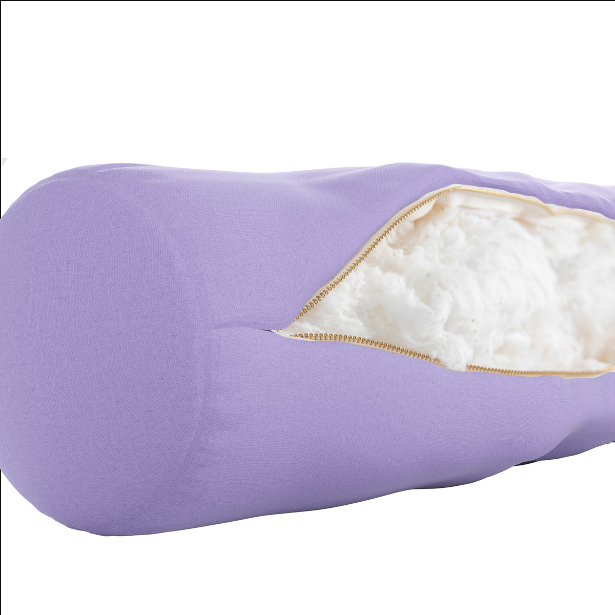 Bolster Pillow with Removable Cover in Lavender Purple